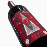 dettaglio grafica etichetta vino di studio 63 design