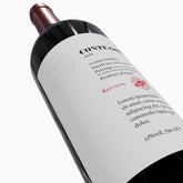 dettaglio grafica etichetta conte goy di 63 design