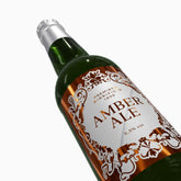 Etichetta amberale birra in dettaglio