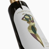 Etichetta materrae di olio in dettaglio