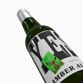 Etichetta yes di birra in dettaglio