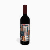Etichette avanguardia di vino rosso